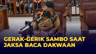 Gerak-Gerik Sambo Saat Jaksa Baca Dakwaan Sidang PN Jaksel