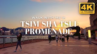 Tsim Sha Tsui Promenade // 尖沙咀海濱長廊 // 4K non-stop // Hong Kong Walk