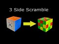 🔥 Three side scramble on rubik's cube (3x3) 🔥