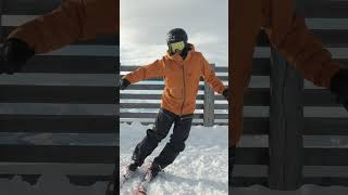 Pressure Boost while Carving on Skis | #shorts