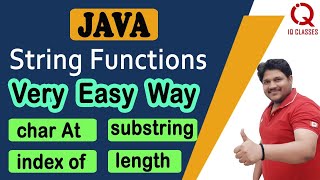 String Functions JAVA Class 10/12 ICSE/ISC (Part 1)