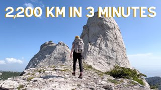 Croatian Long Distance Trail: 3 months in 3 minutes