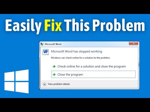 How To Fix Microsoft Word Has Stopped Working | MS Word Not Responding Problem (Quick Way)