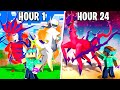 I Spent 24 HOURS in FUSION PIXELMON! (Pokémon in Minecraft)