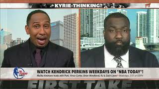 Perks proposal to Stephen A.: What if the Knicks wanted Kyrie Irving? 🍿 | First Take