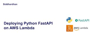 Deploy Python API on AWS Lambda | FastAPI on AWS Lambda
