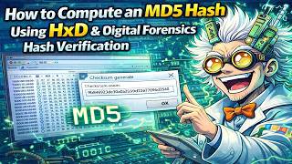 How to Compute an MD5 Hash Using HxD | Digital Forensics Hash Verification