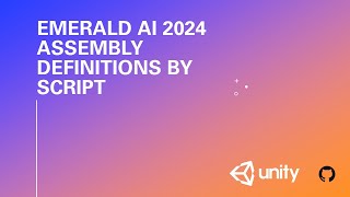 Unity - Create Assembly Definitions by Script