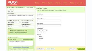 Wufoo Set Form Redirect URL