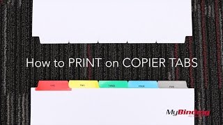 How to Print on Copier Tabs