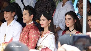 Barry Nadech - Yaya Urassaya - Diana Flipo บวงสรวงละครลายกินรี 18Sep19 (Part 4/4) | AmyExxon