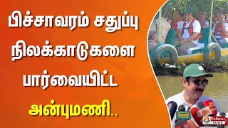 பிச்சாவரம் சதுப்பு நிலக்காடுகளை பார்வையிட்ட அன்புமணி.. தமிழக அரசுக்கு வைத்த முக்கிய கோரிக்கை..!