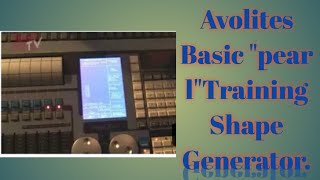 Avolites Basic pearl Training Shape Generator.Lights control mixer .