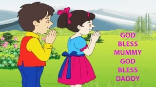 God Bless Mummy God Bless Daddy Kids Song | Popular Nursery Rhymes For Children