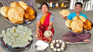 ছানা দিয়ে লুচি বানিয়ে সবাইকে অবাক করে দিলাম│Chanar Luchi Bengali Breakfast Recipe