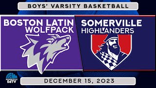 SHS Boys Basketball vs Boston Latin 12-15-23