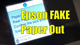 Epson Paper Out in Rear Paper Feed or Incorrect Loading  (THERE IS PAPER)