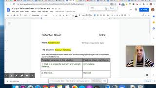 4th & 5th Reflection Sheet