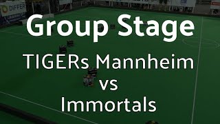 TIGERs Mannheim vs. Immortals at RoboCup 2024 in Eindhoven, Netherlands