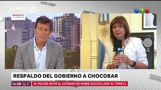 Patricia Bullrich defendió a Chocobar – Telefe Noticias