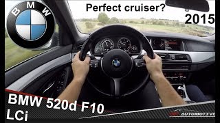 BMW 520d F10 LCi (2015) POV Test Drive + Acceleration 0 - 200 km/h