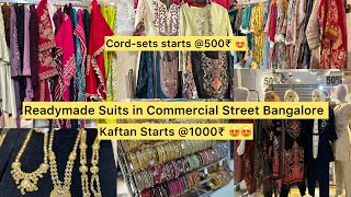 Readymade Suits in Wholesale Prices in Commercial Street Bangalore | 1 Gram Jewellery | Noor Fashion