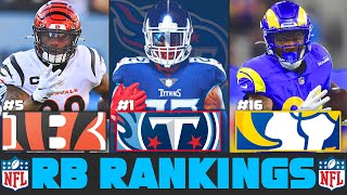 Ranking Every NFL Starting Running Back From WORST To FIRST For The 2022 Season