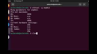 ethtool to query network driver and hardware settings