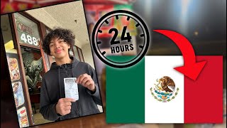 eating only MEXICAN FOOD for 24 HOURS ! *LIVE COW*