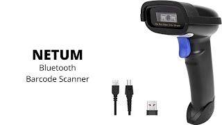 NETUM | Bluetooth Barcode Scanner, Compatible with 2.4G Wireless \u0026 Bluetooth Function