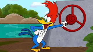 What's the best way to go over a waterfall? | Woody Woodpecker
