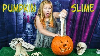 Assistant Explores How to Make Spooky Pumpkin Slime and Plays Outside