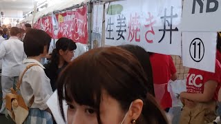 夏フェス　模擬店生姜焼き丼大盛況！