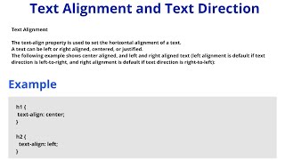 css text align | CSS Text Align Property | css text direction | css text direction Property #css #55