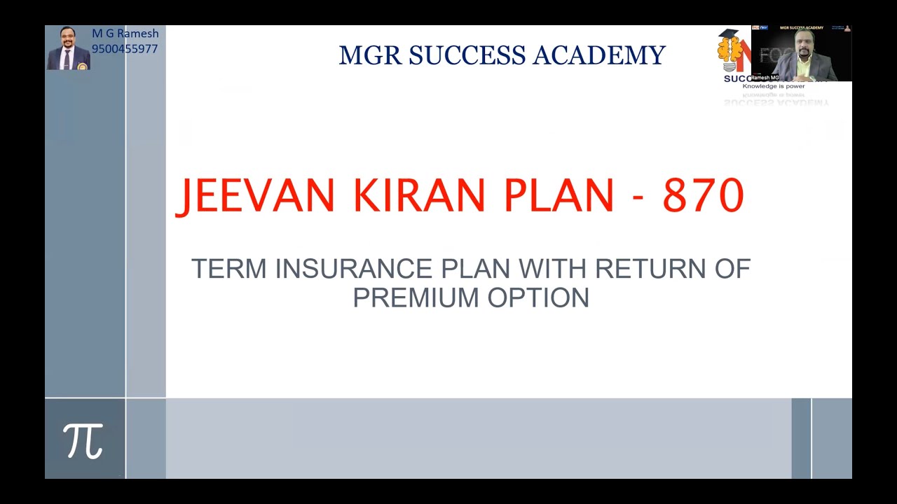 LIC Jeevan Kiran -870 (Features,USPs & Benefits)#lic #licagents #mdrt # ...