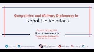 Nepal-US Relations in a Geopolitical Context