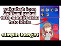 Cara mengubah icon Aplikasi Menjadi Foto sendiri di android terbaru||mudah dan simple