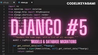 Django Tutorial #5 | Models & Database migrations