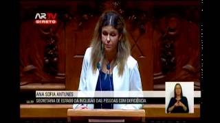 Debate Parlamentar | Políticas para a Deficiência | Ana Sofia Antunes