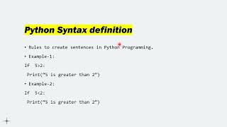 Tutorial-1: Python Syntax | Indentations | Comments