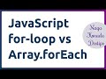 JavaScript for loop vs array prototype forEach | Quick DevTip | #025