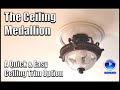 The Ceiling Medallion:  A Quick & Easy Ceiling Trim Option