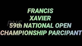 59th NATIONAL OPEN CHAMPIONSHIP PARTICIPANT XAVIER