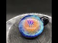 boroccus fumed color solid geometric borosilicate glass pendant