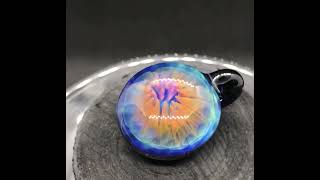 boroccus fumed color solid geometric borosilicate glass pendant