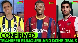 LATEST DONE DEALS | LATEST TRANSFER NEWS AND RUMOURS JANUARY 2021 | FT ALENA,OZIL,WIJNALDUM & MORE