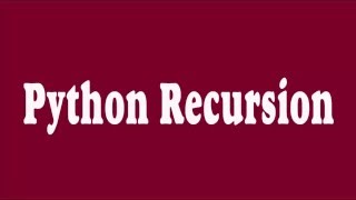 01 _ Python Recursion (Arabic)