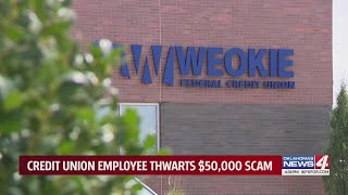 Credit union employee thwarts $50,000 scam