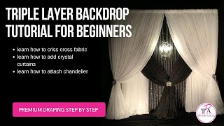 Triple Layer Backdrop Tutorial Step by Step | Backdrop Ideas