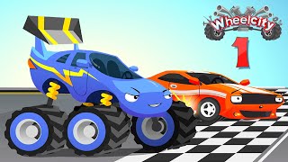 Monster Truck and Tow Truck Hook | Learn Vehicles | Kids Cartoon | Wheelcity